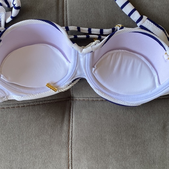 ❤️ NEW NAVY BLUE & WHITE STRIPED BIKINI - Picture 5 of 7